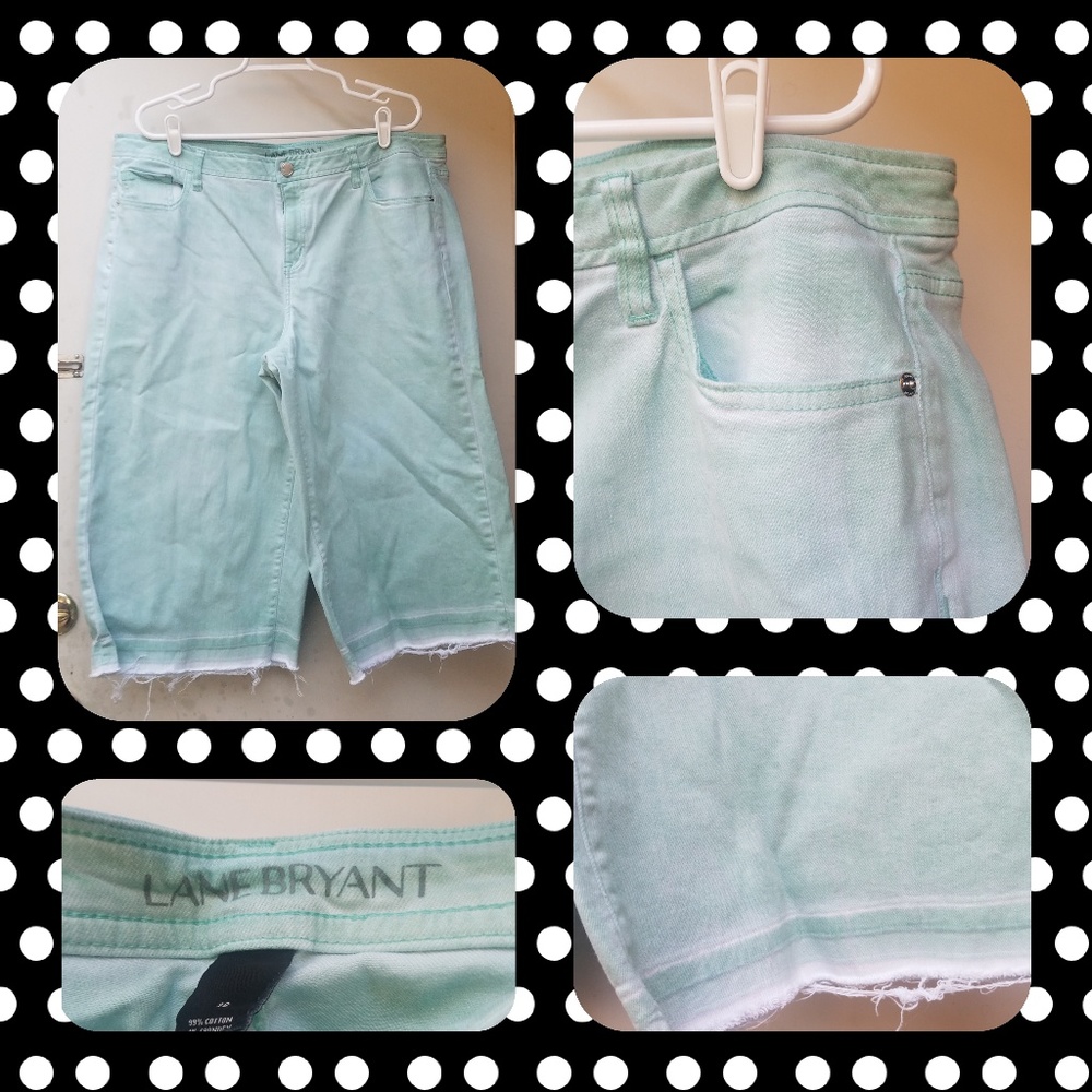 Turquoise Lane Bryant Jean Shorts